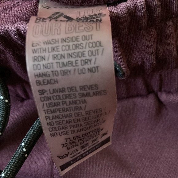 NWOT - ALPHALETE- Men’s Jogger Sport Sweatpants (L) - Merlot Colored - Picture 7 of 7